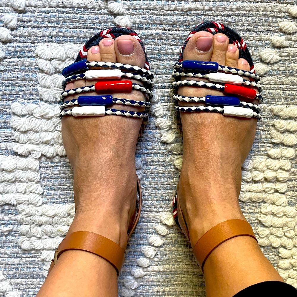 TORY BURCH nautical sandals
